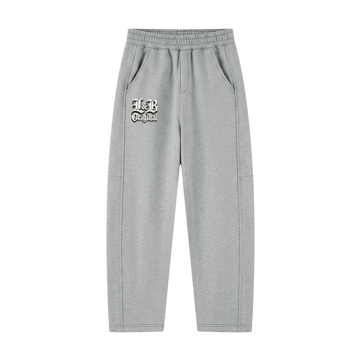 Unisex Tapered Straight Hem Sweatpants
