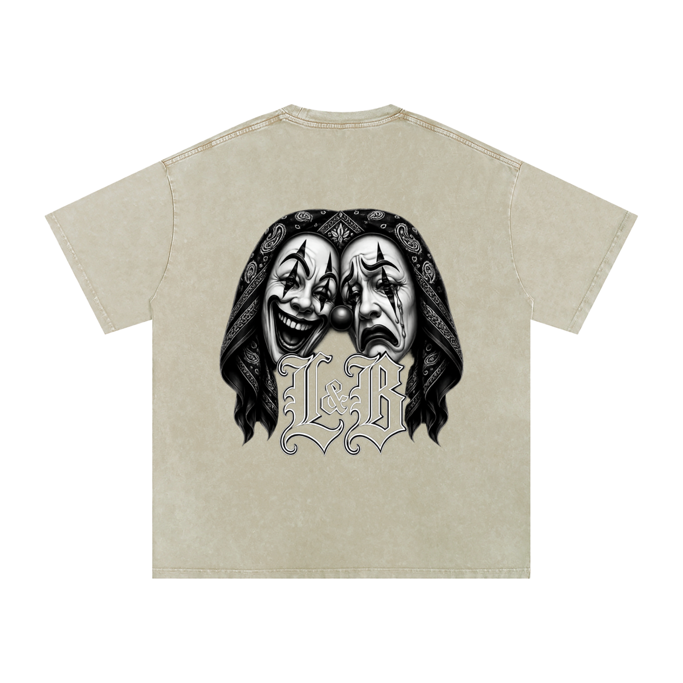 Snow Washed Oversized Cotton T-Shirt