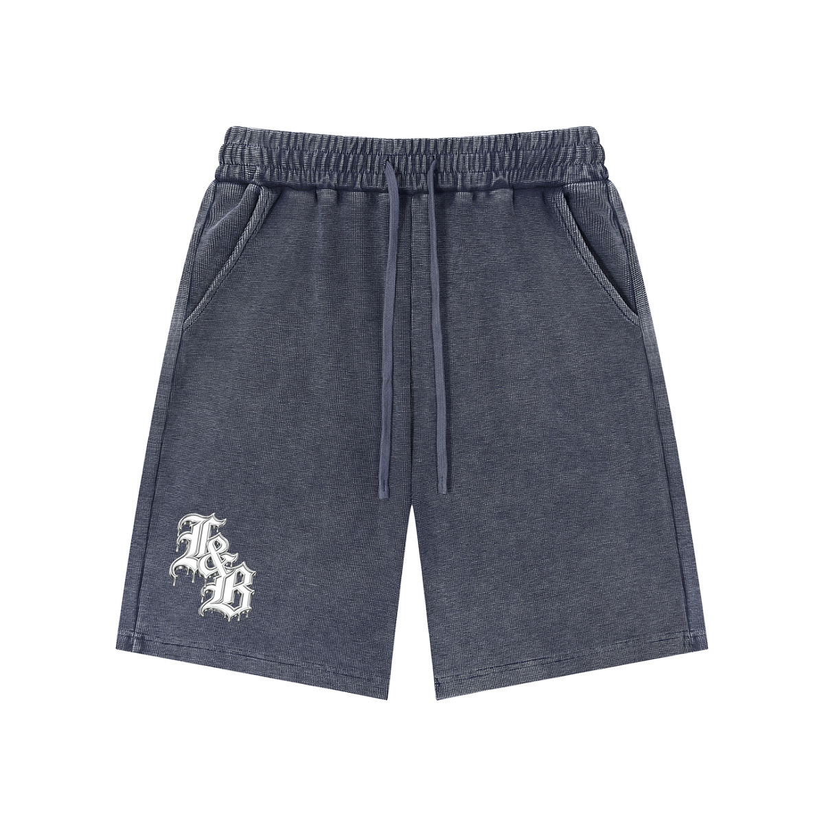Mineral Wash Waffle Knit Shorts
