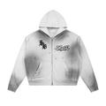 L&b zip-up Hoodie Gray & Blue