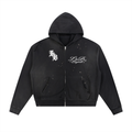 L&B zip-up Hoodie Black