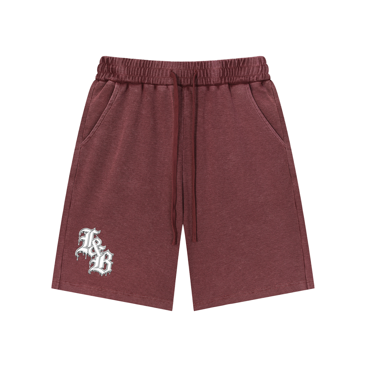 Mineral Wash Waffle Knit Shorts