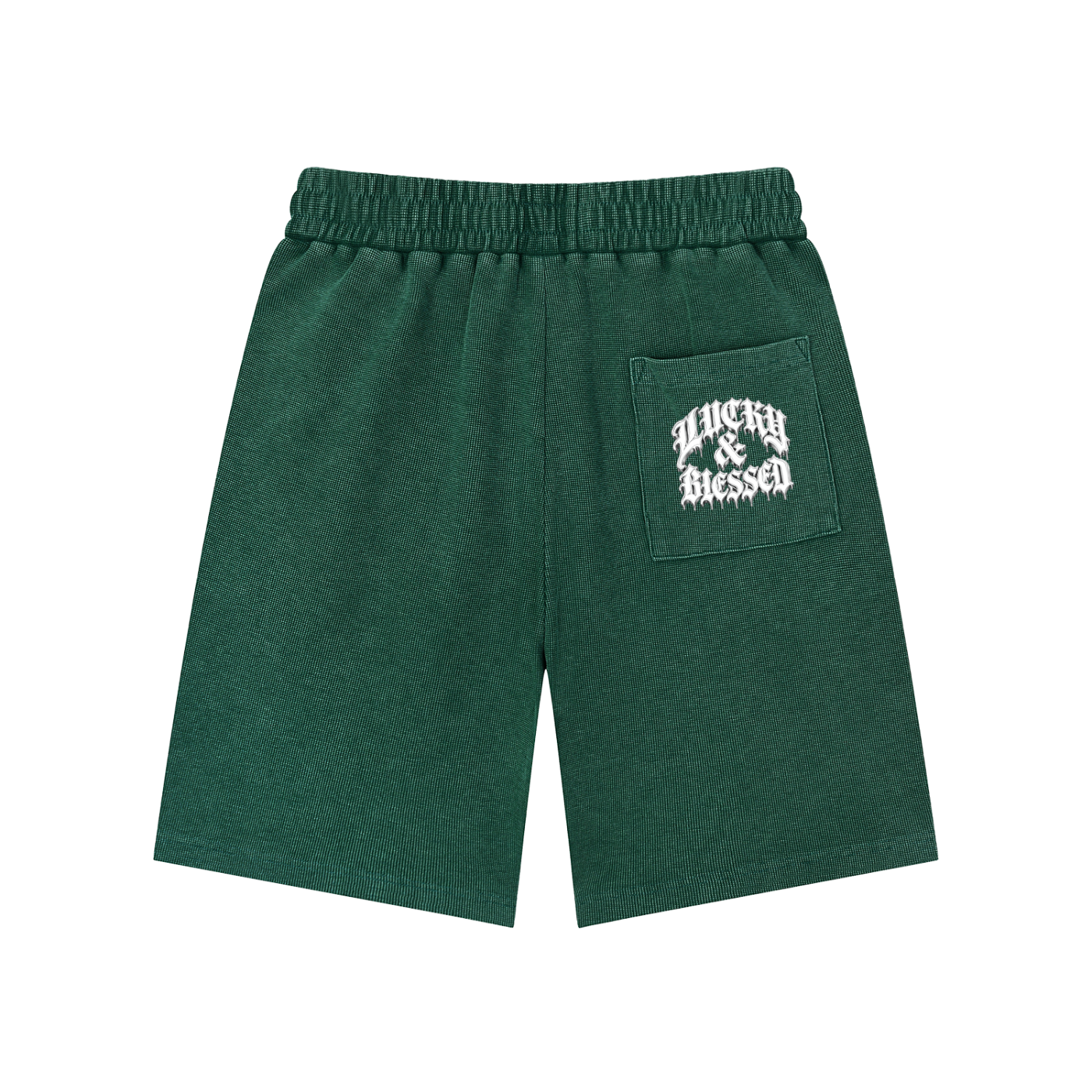 Mineral Wash Waffle Knit Shorts