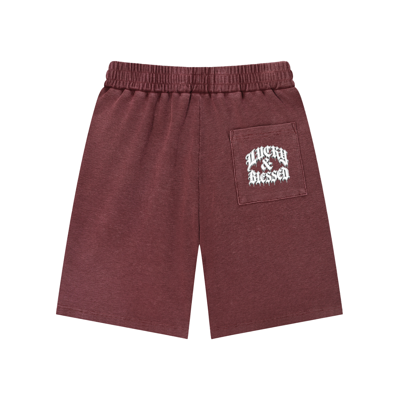 Mineral Wash Waffle Knit Shorts