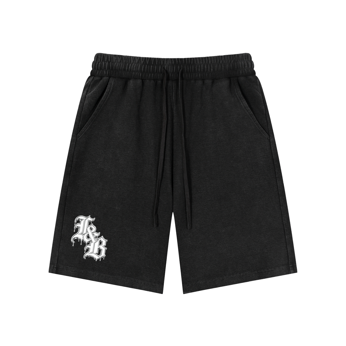 Mineral Wash Waffle Knit Shorts