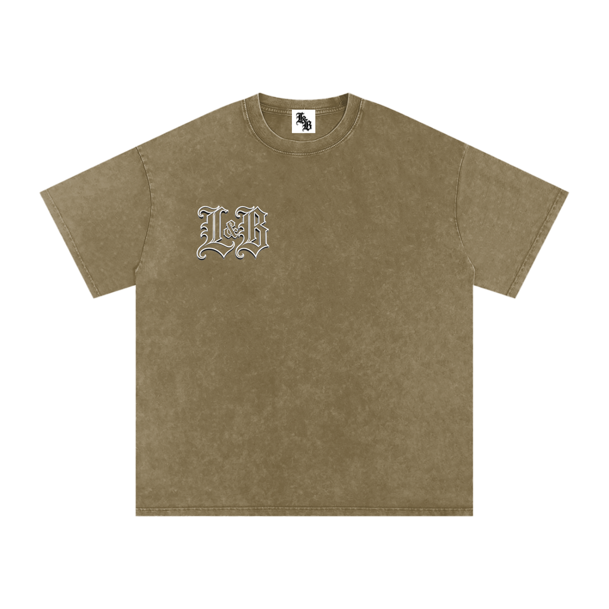 Snow Washed Oversized Cotton T-Shirt