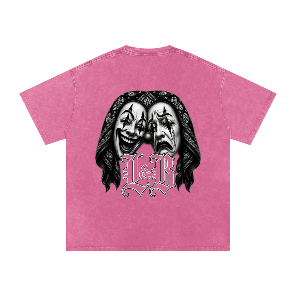 Snow Washed Oversized Cotton T-Shirt