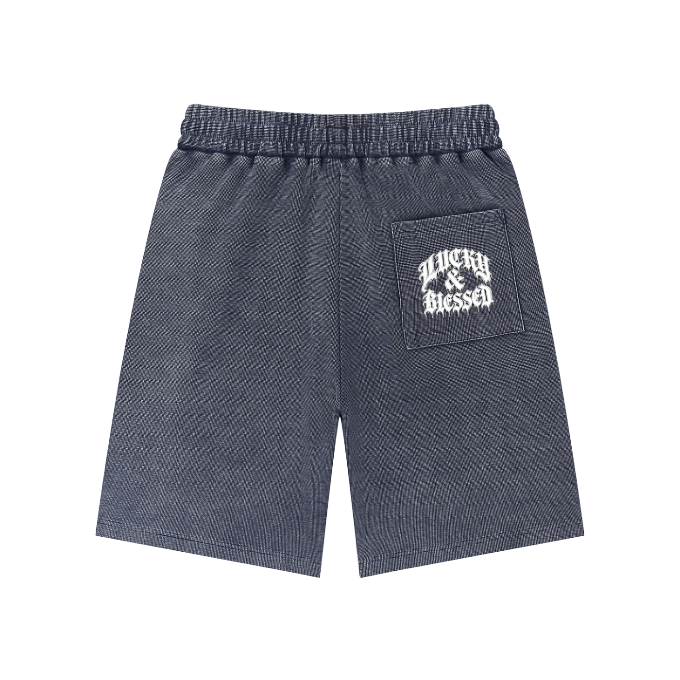 Mineral Wash Waffle Knit Shorts