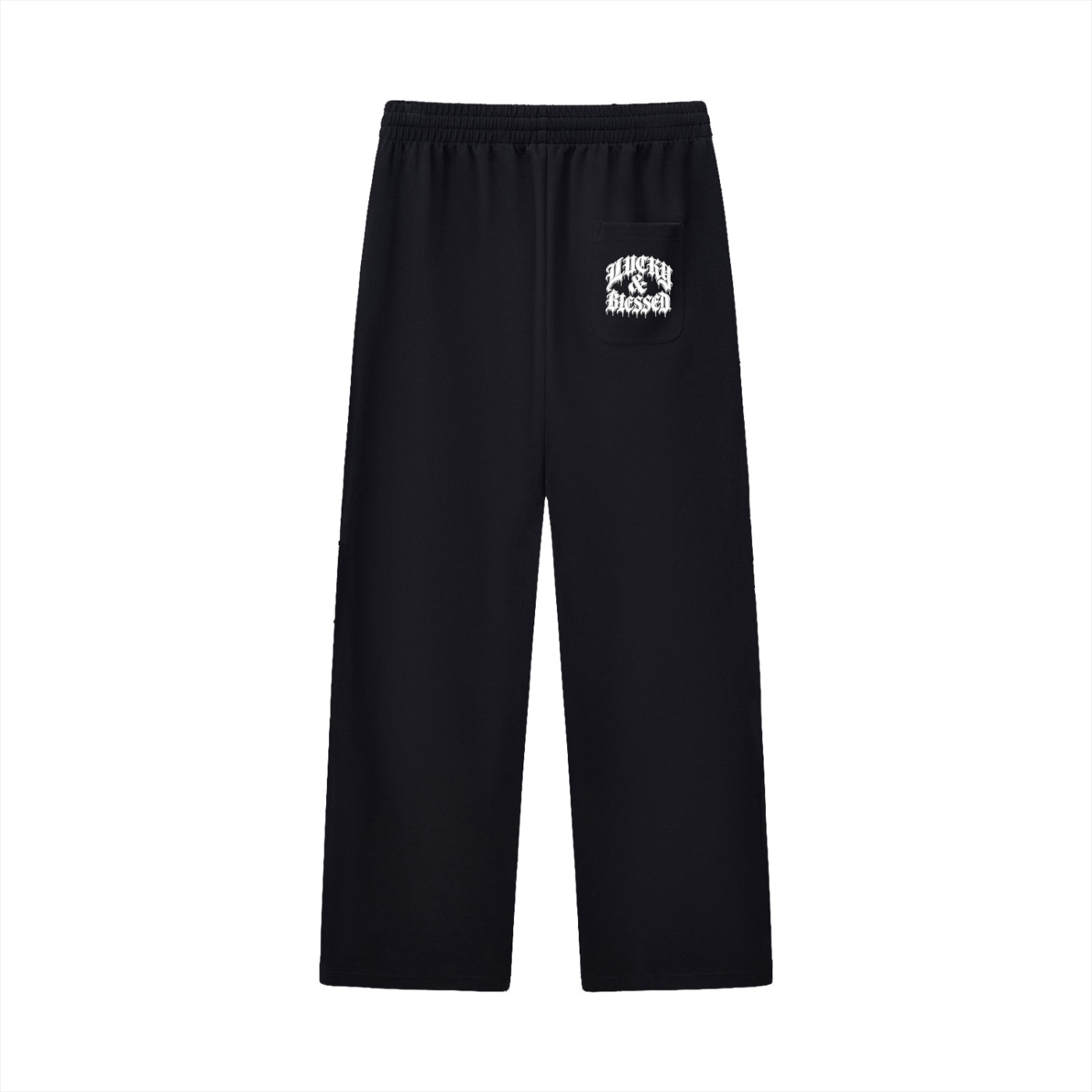 Curved Stripe Straight Sweatpants