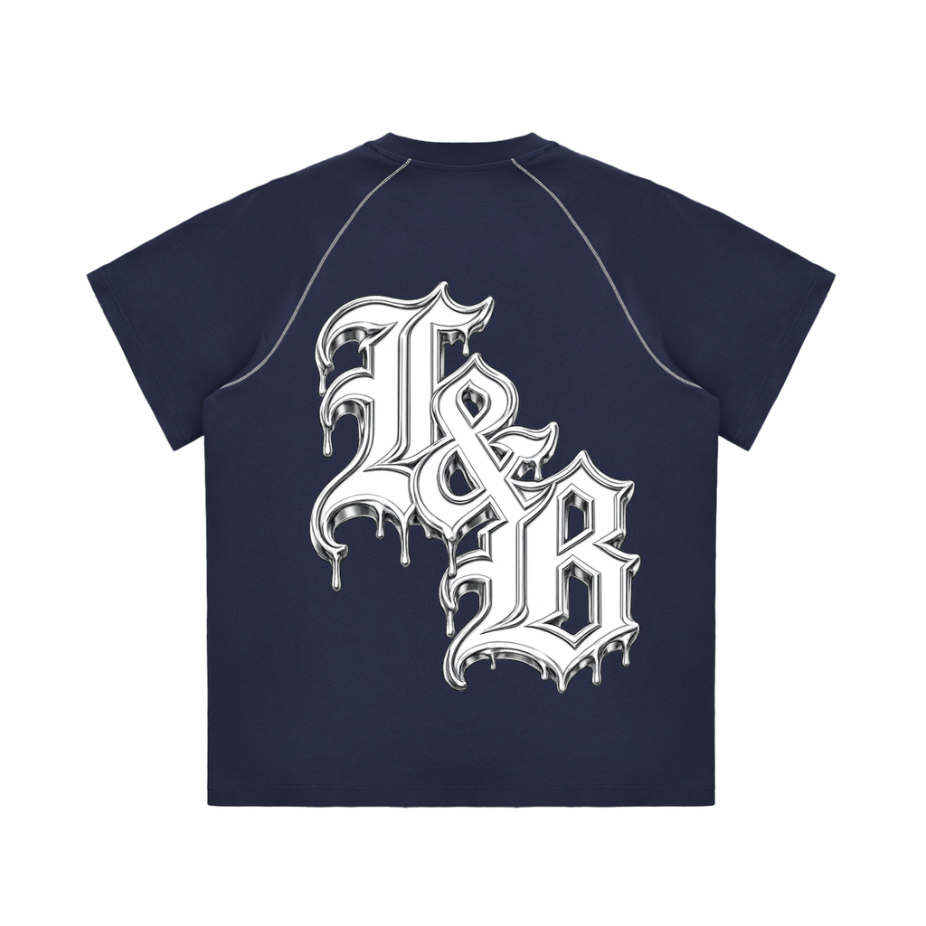 Striped Contrast Stitch T-Shirt