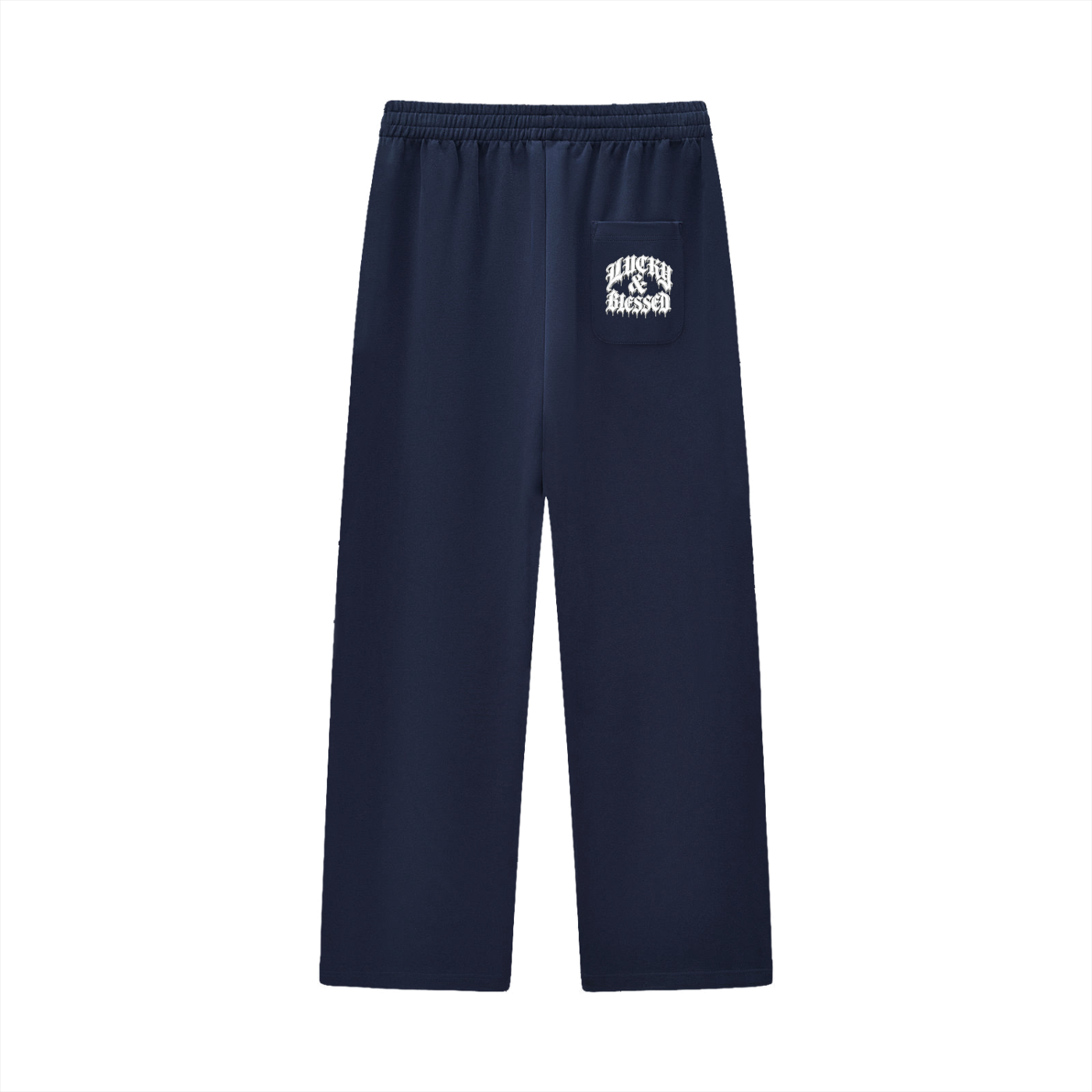 Curved Stripe Straight Sweatpants
