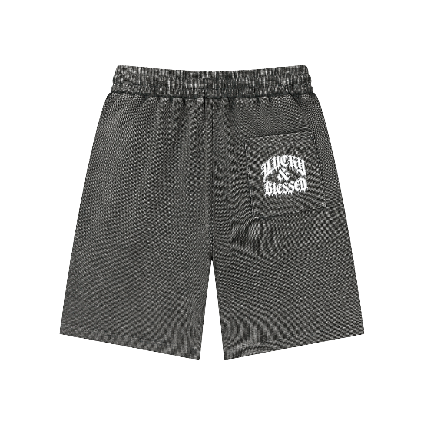 Mineral Wash Waffle Knit Shorts