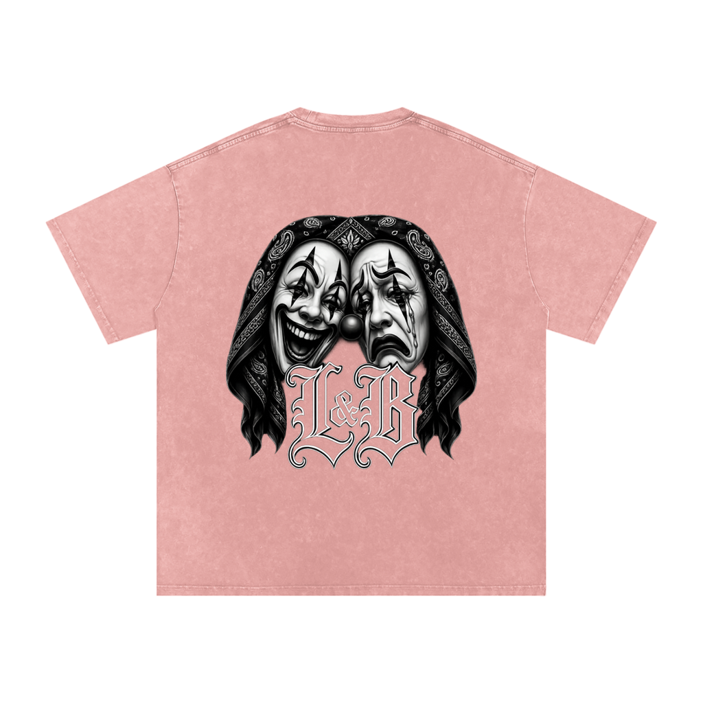 Snow Washed Oversized Cotton T-Shirt