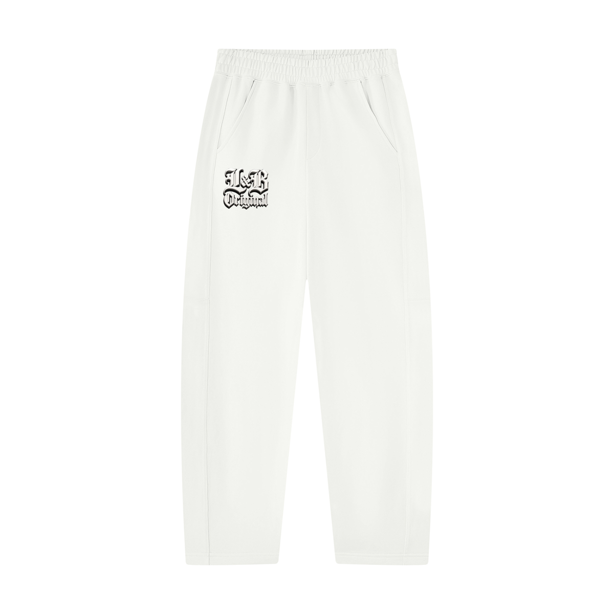 Unisex Tapered Straight Hem Sweatpants