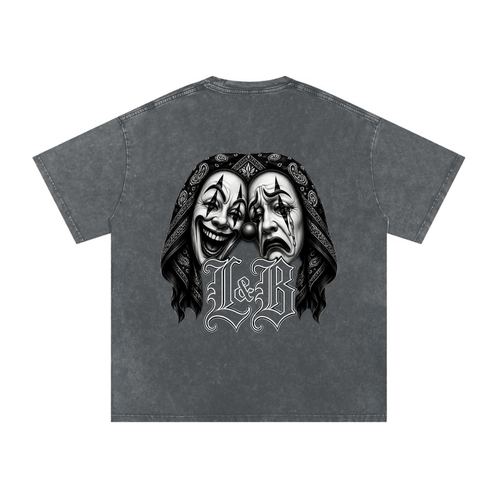 Snow Washed Oversized Cotton T-Shirt