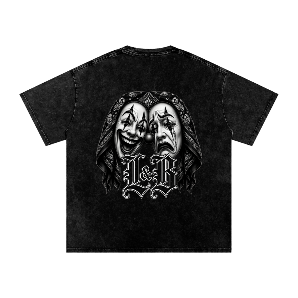 Snow Washed Oversized Cotton T-Shirt