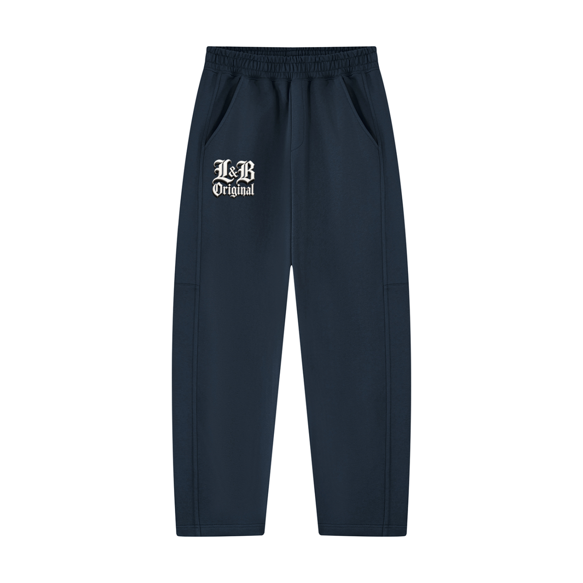 Unisex Tapered Straight Hem Sweatpants