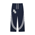 Curved Stripe Straight Sweatpants