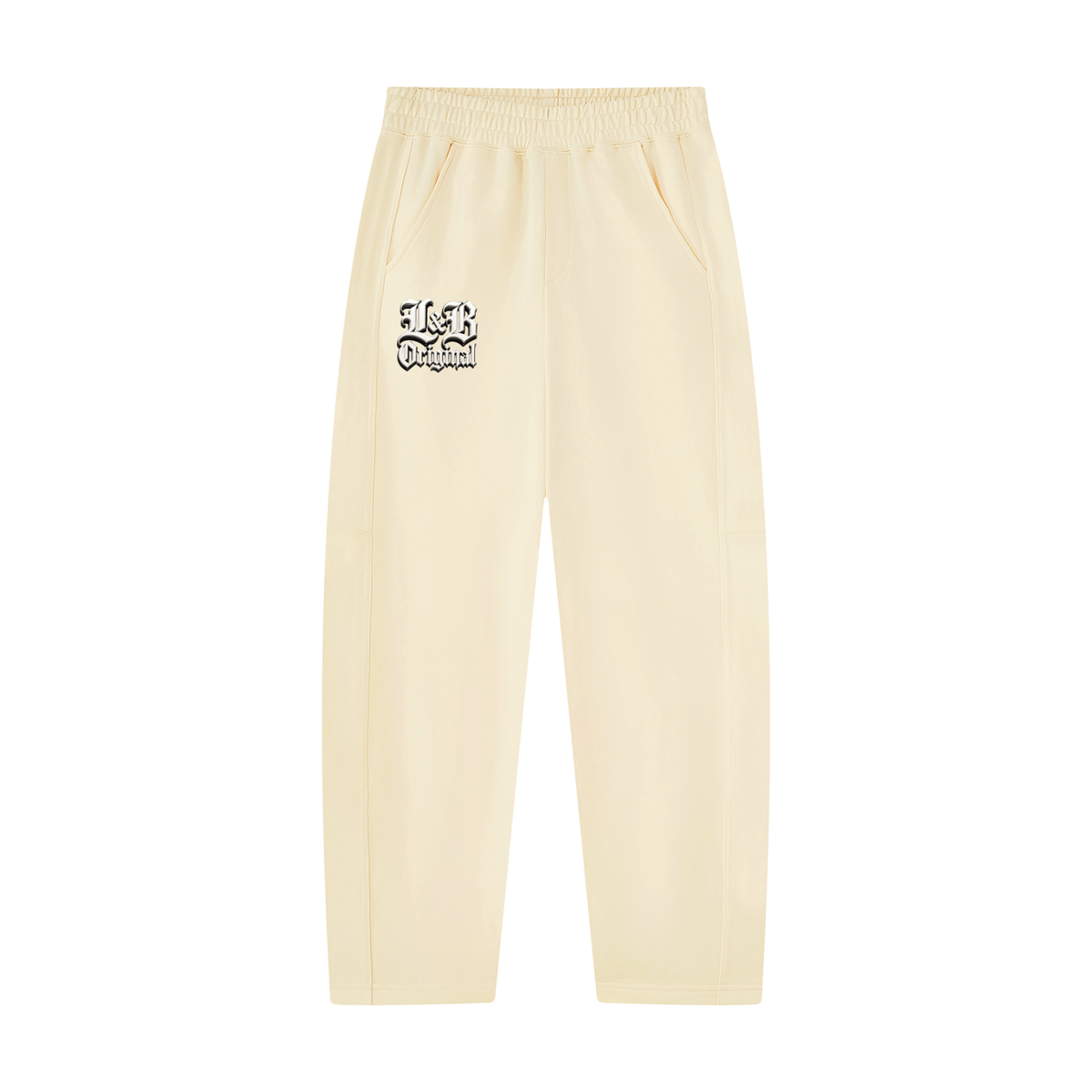 Unisex Tapered Straight Hem Sweatpants