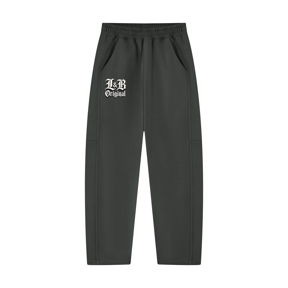 Unisex Tapered Straight Hem Sweatpants