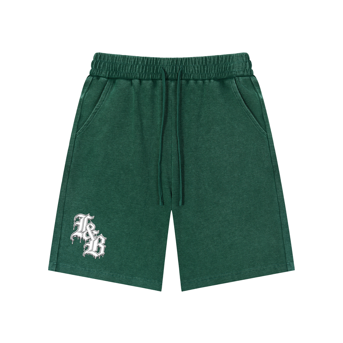 Mineral Wash Waffle Knit Shorts