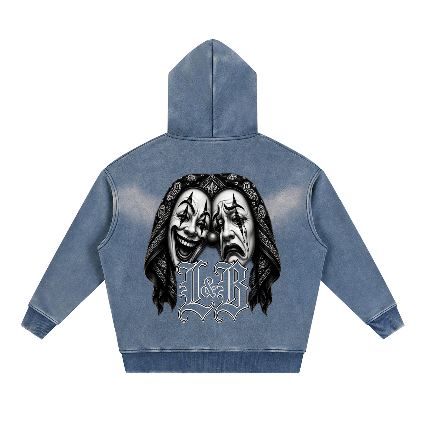 Sunfade Two-way Zipper Boxy Fleece Hoodie