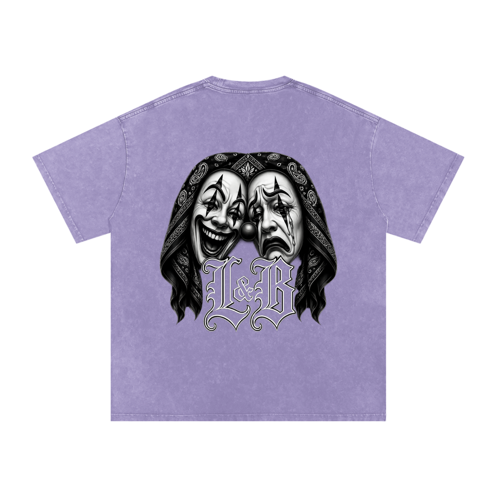 Snow Washed Oversized Cotton T-Shirt