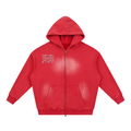 Sunfade Two-way Zipper Boxy Fleece Hoodie