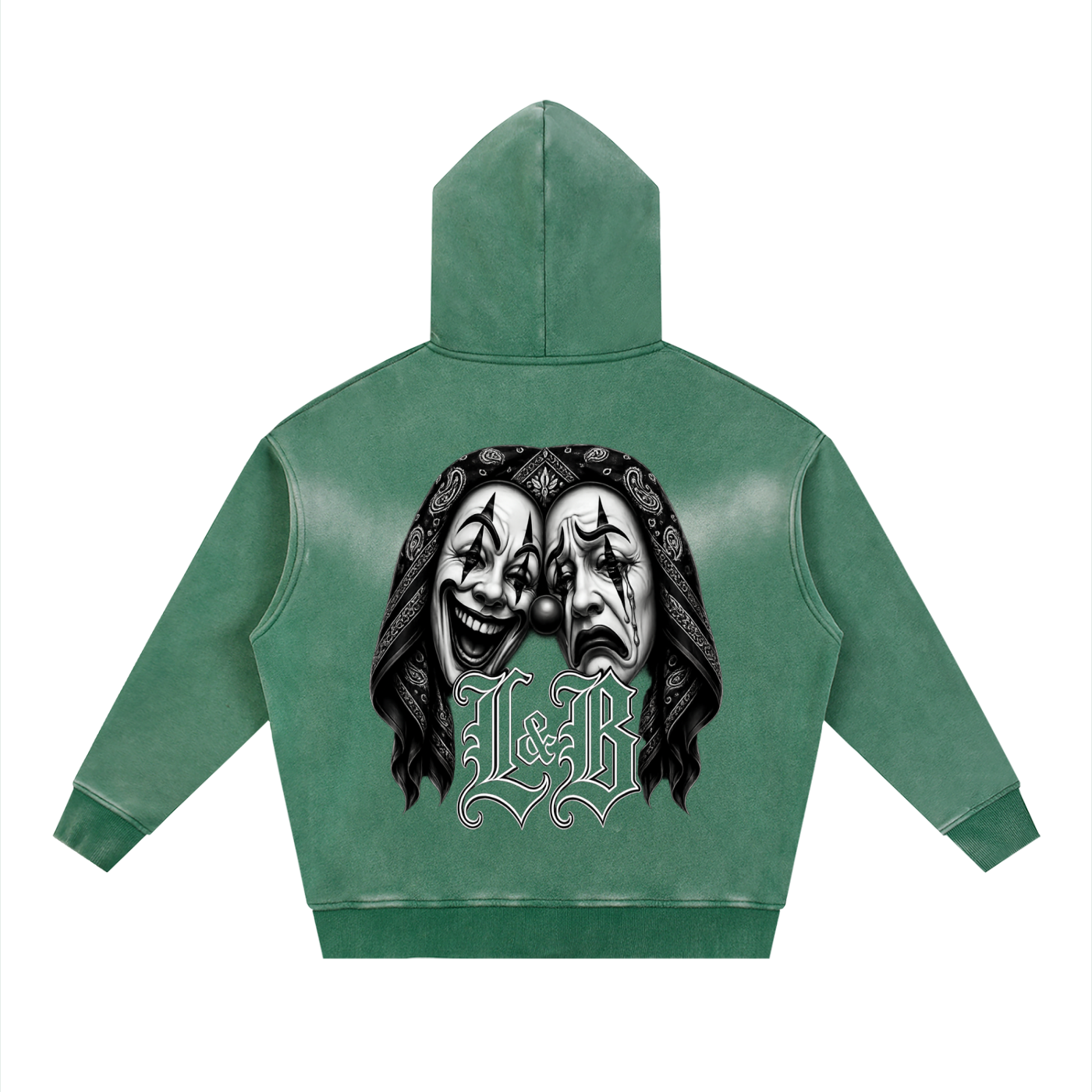 Sunfade Two-way Zipper Boxy Fleece Hoodie