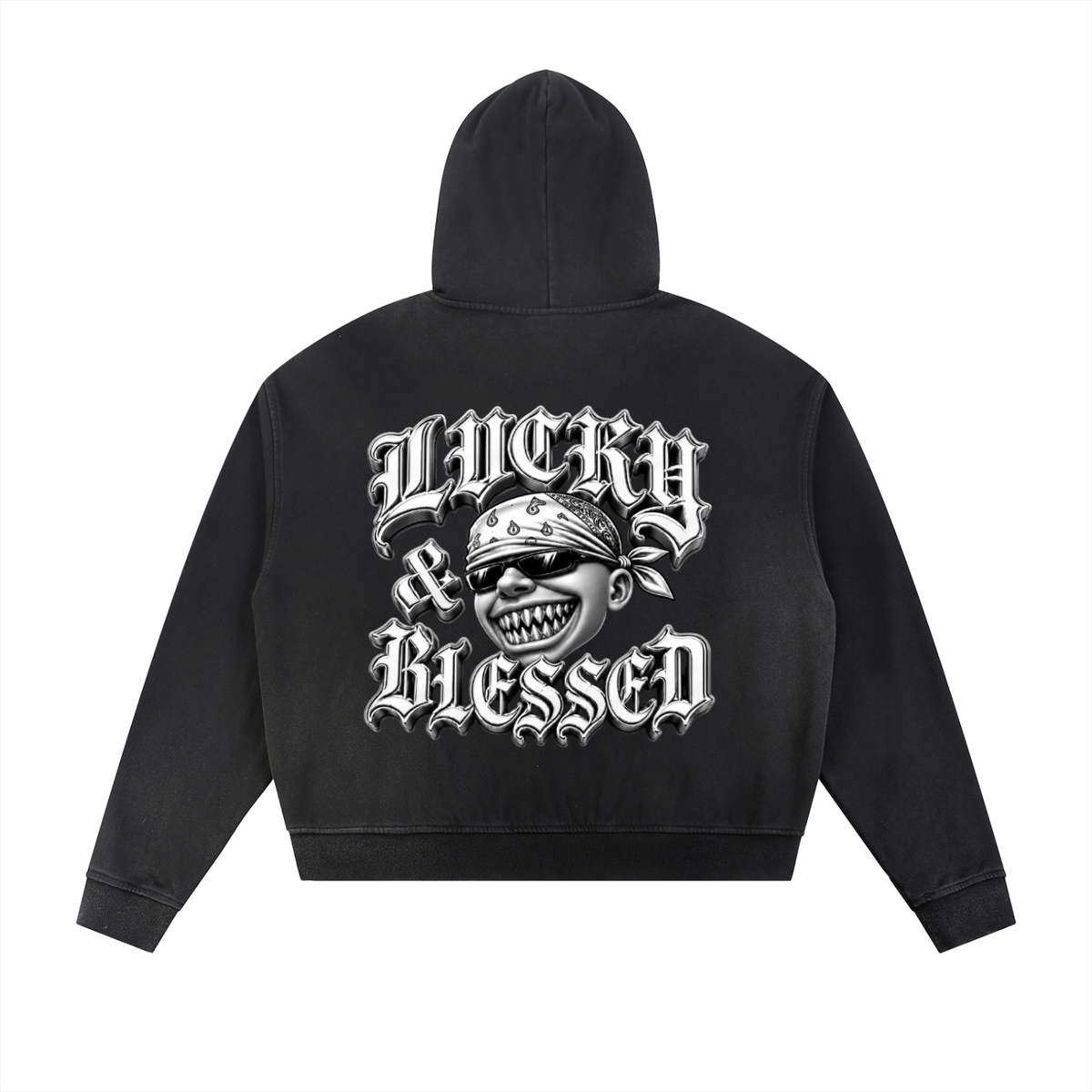 L&B zip-up Hoodie Black