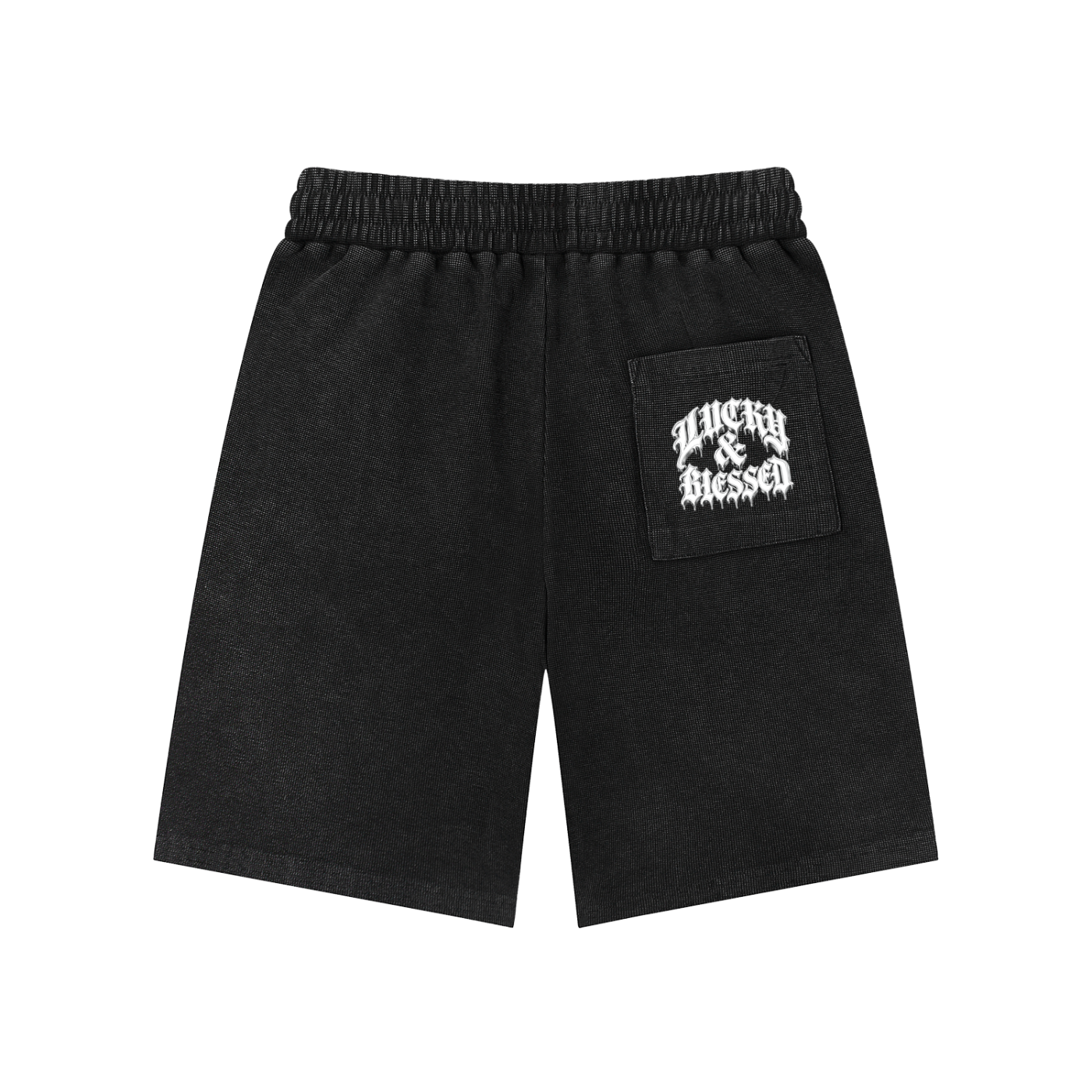 Mineral Wash Waffle Knit Shorts