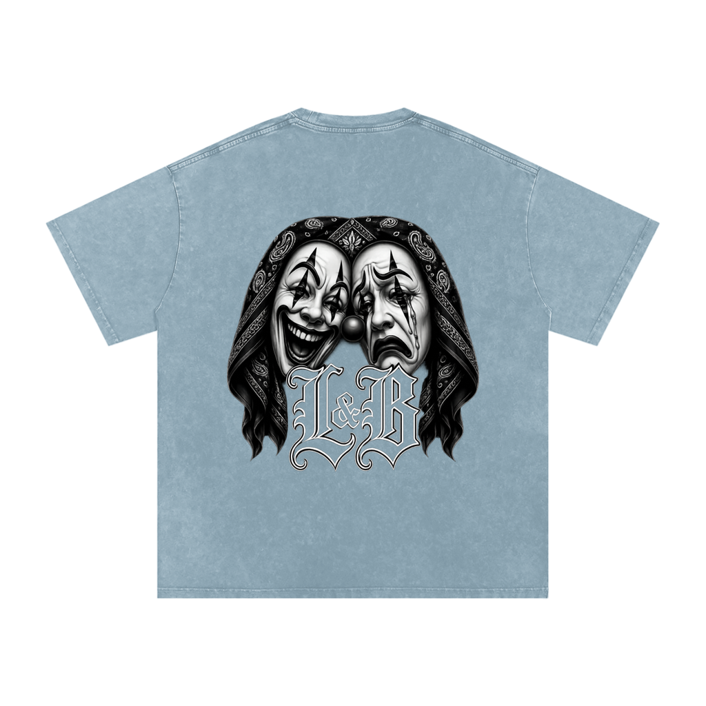 Snow Washed Oversized Cotton T-Shirt