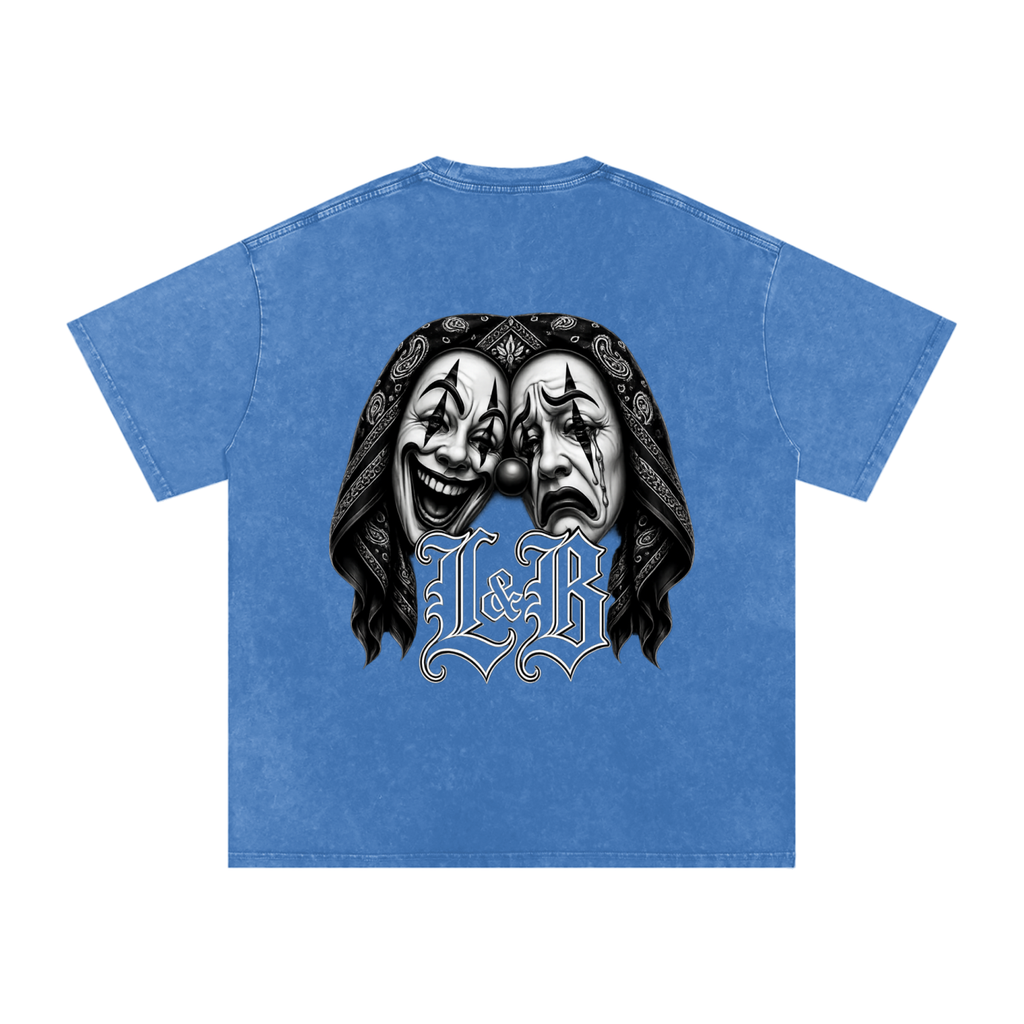 Snow Washed Oversized Cotton T-Shirt