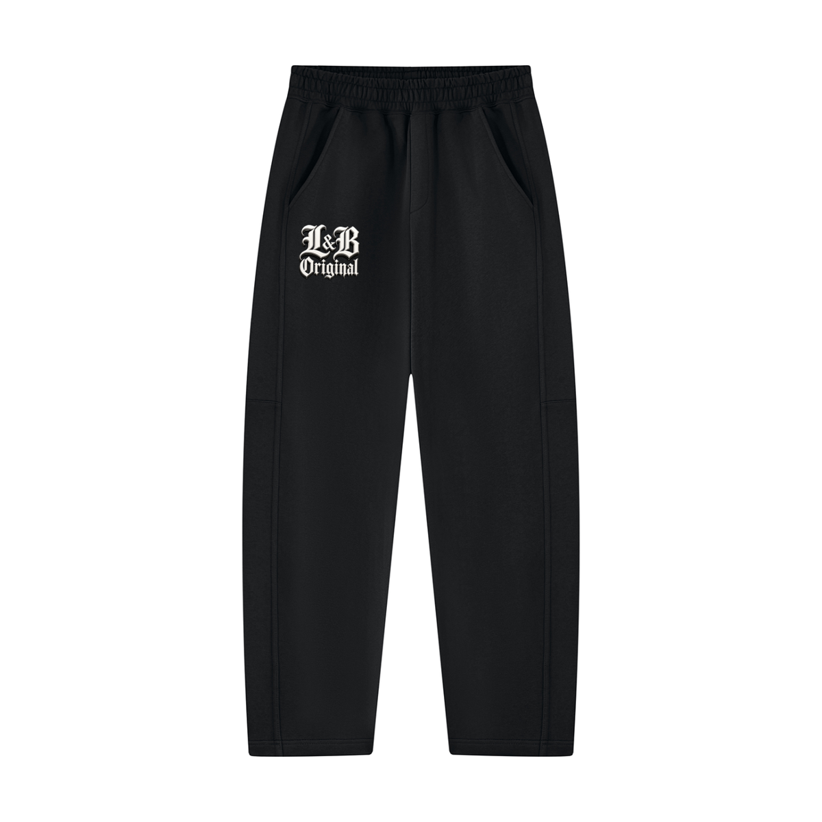Unisex Tapered Straight Hem Sweatpants