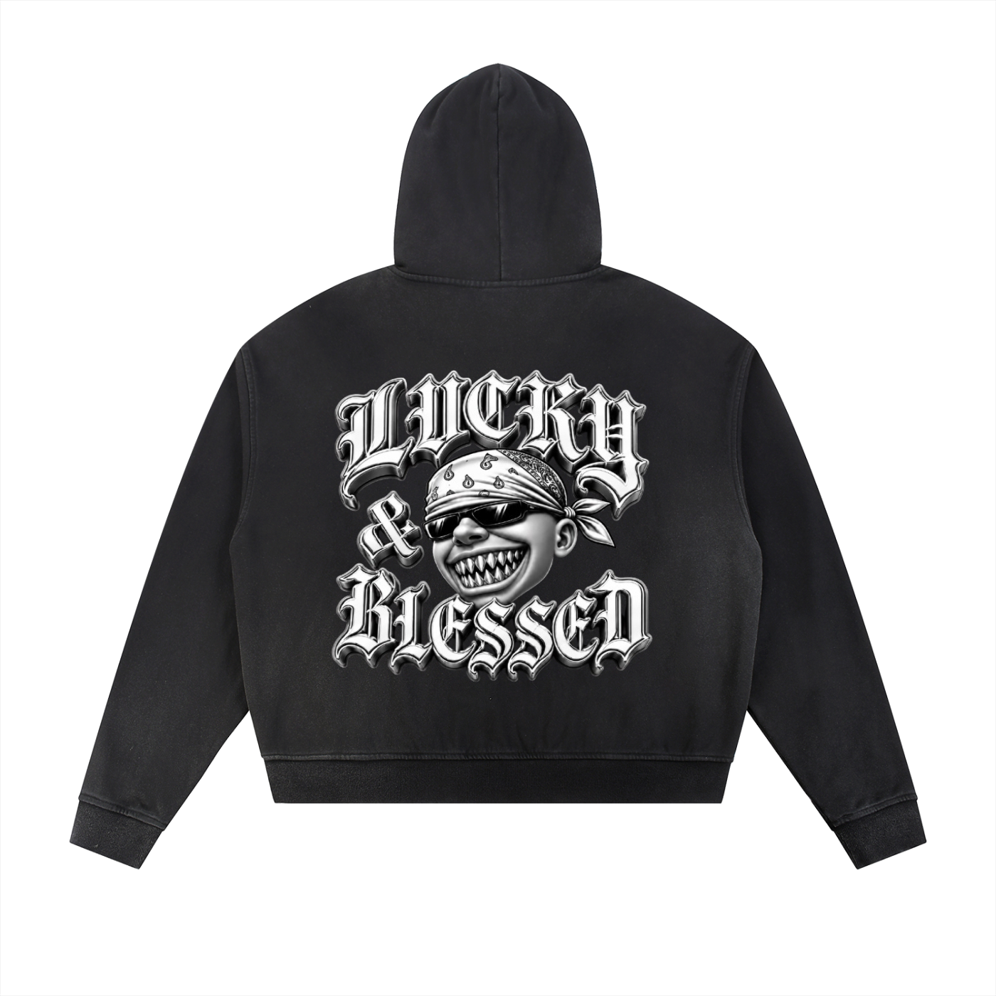 L&B zip-up Hoodie Black